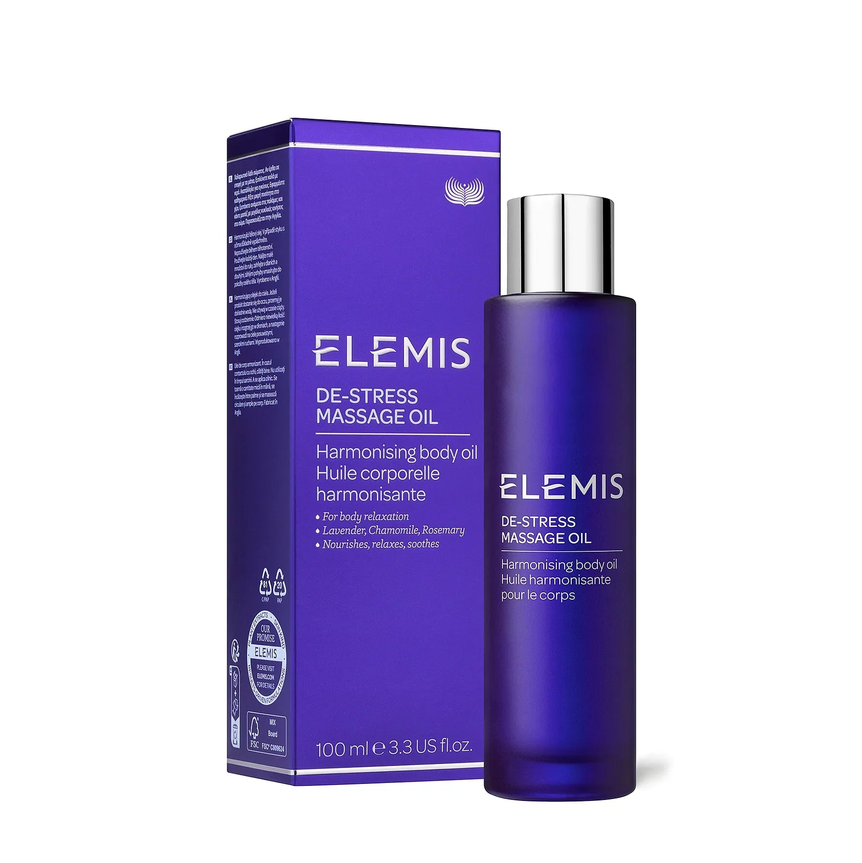Elemis De-Stress Massage Oil 100 ml