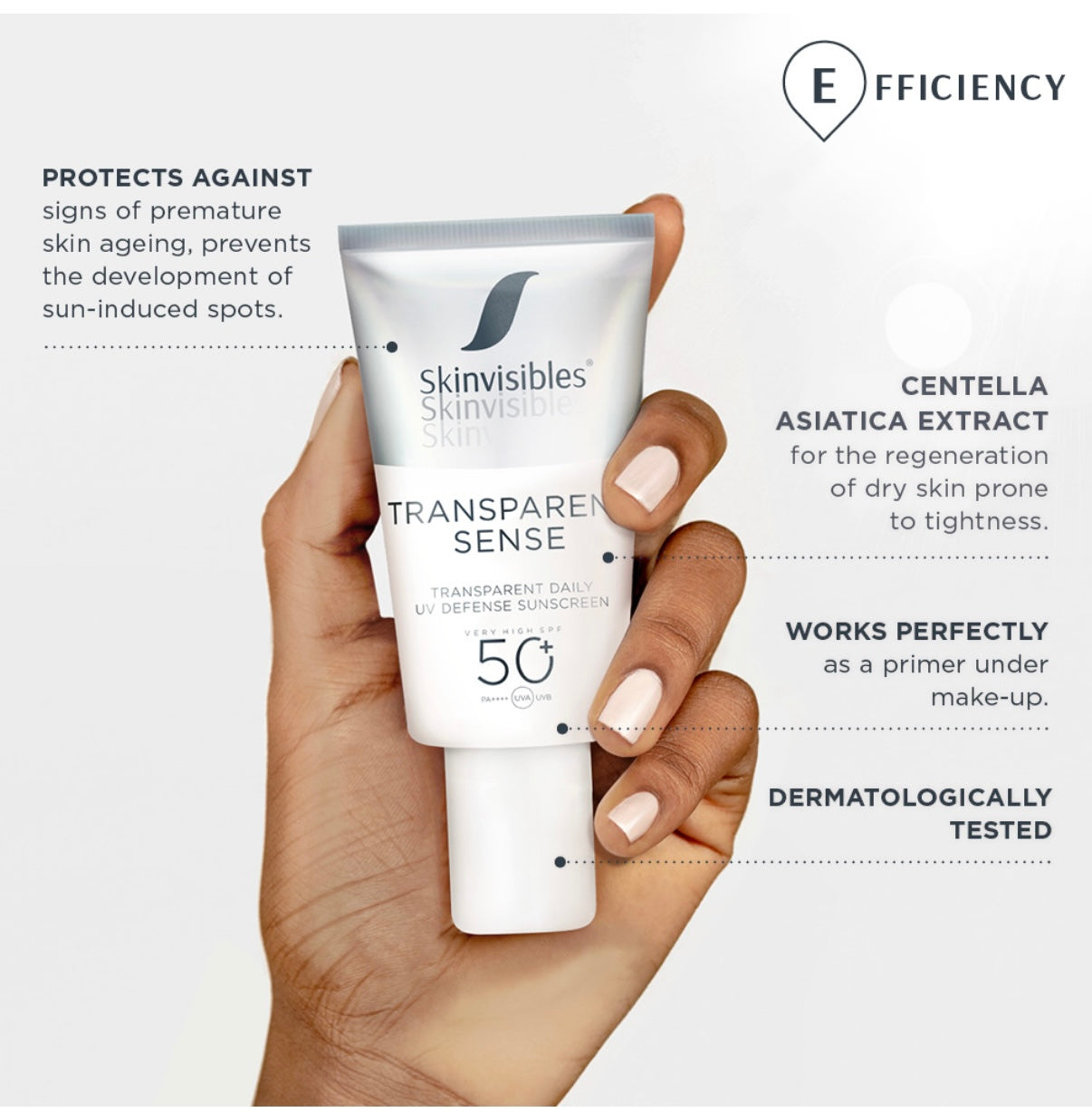 Skinvisibles TRANSPARENT SENSE SPF50+