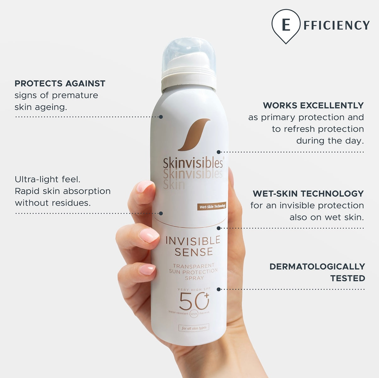Skinvisibles INVISIBLE SENSE SPF50+ (spray)
